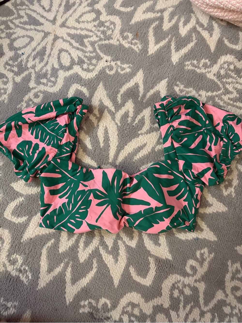 Volcom Short Puff Sleeve Bikini Top